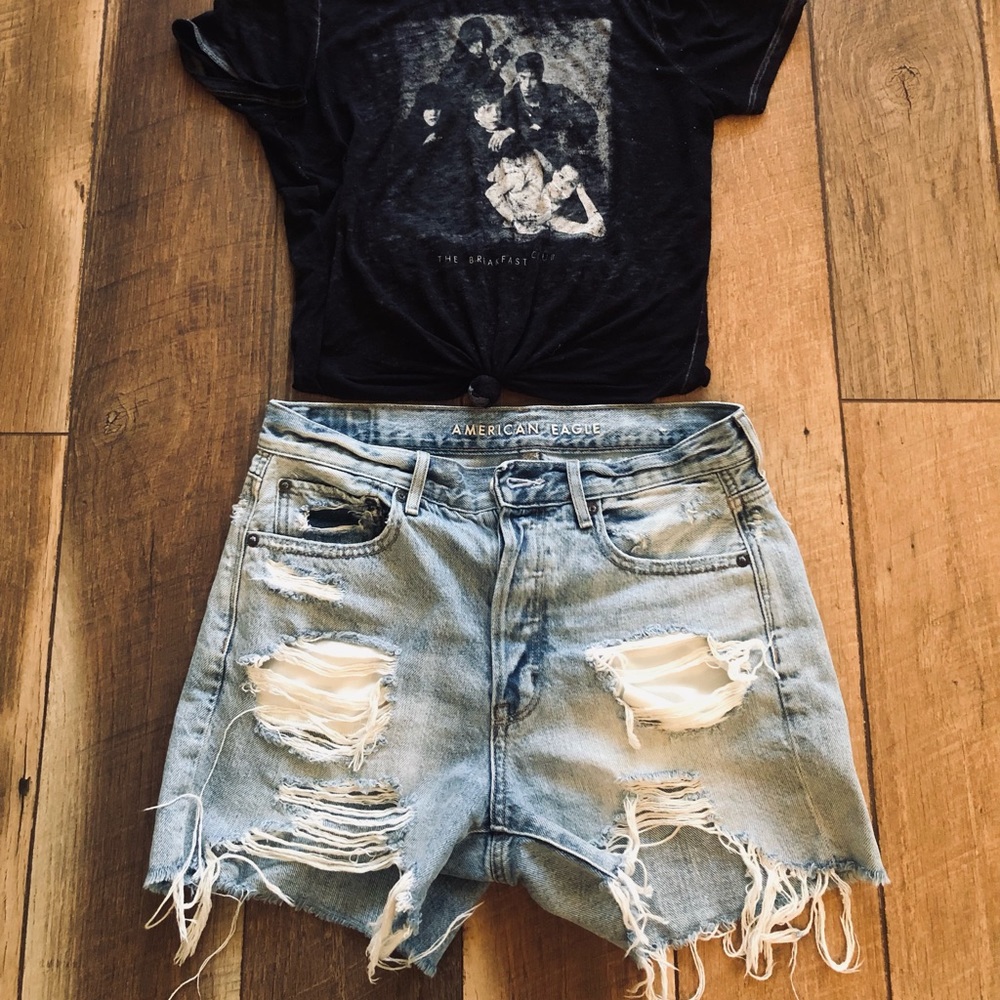 Boyfriend Destroyed Jean shorts - American Eagle